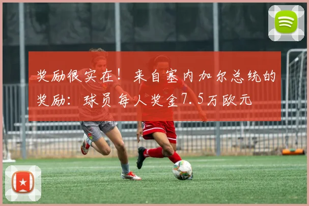 奖励很实在！来自塞内加尔总统的奖励：球员每人奖金7.5万欧元